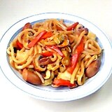 焼きカレーうどん